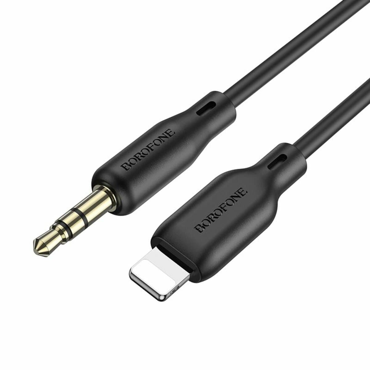 Аудіо-кабель BOROFONE BL18 Lightning to 3.5mm AUXsilicone digital audio conversion cable 1m Black (BL18B)