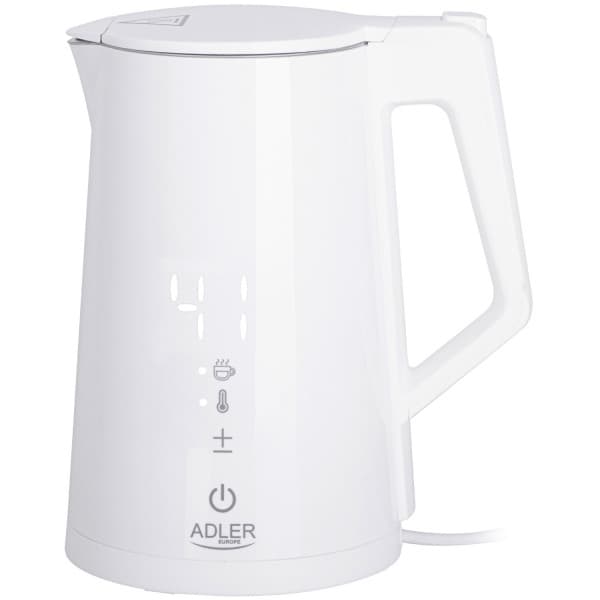 Електрочайник Adler AD 1345 2200W 2200W 1.7л STRIX встановлення температури White (AD1345W)