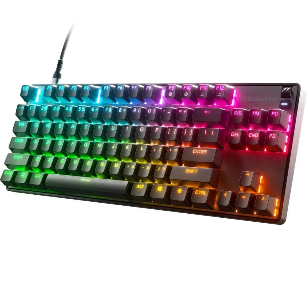 Провідна ігрова клавіатура SteelSeries Apex 9 TKL UA OptiPoint RGB USB Black (64847)