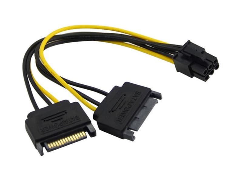 Кабель живлення для відеокарти S0409 6pin M-2хSATA M