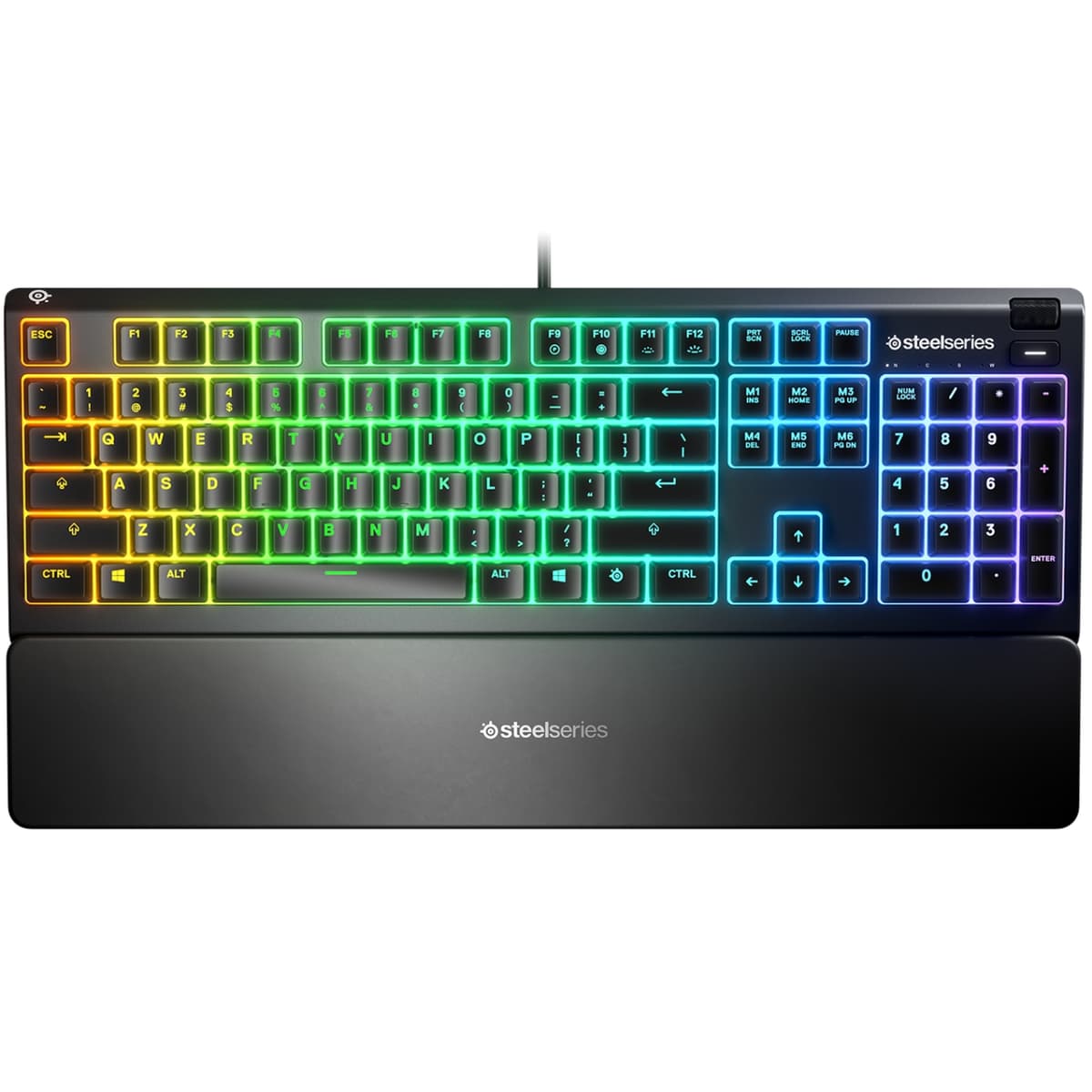 Дротова ігрова механічна клавіатура SteelSeries Apex 3 UA RGB USB Black (64795)