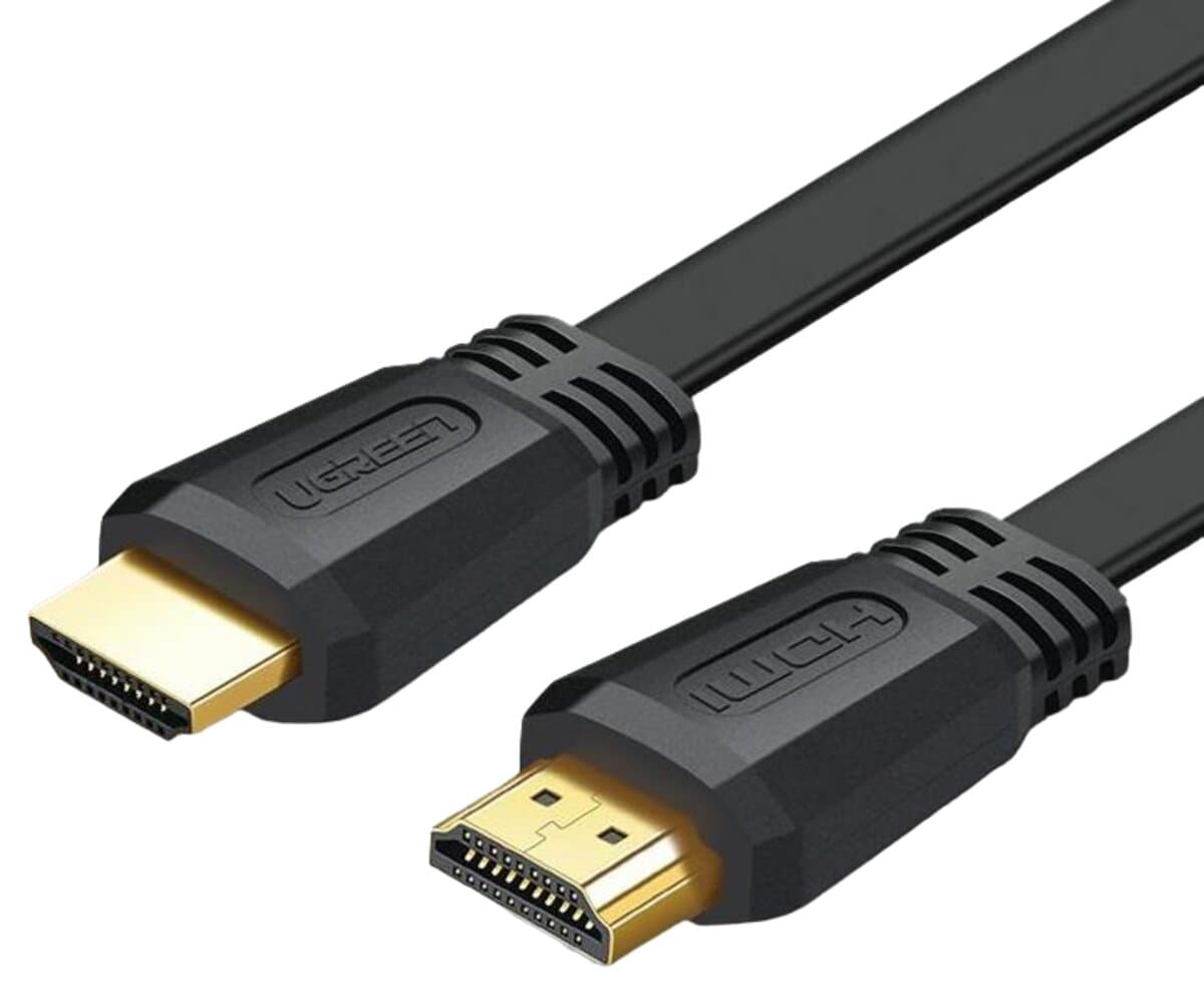 Кабель UGREEN ED015 HDMI to HDMI 2.0 Flat Cable 2m Black (UGR-70159)