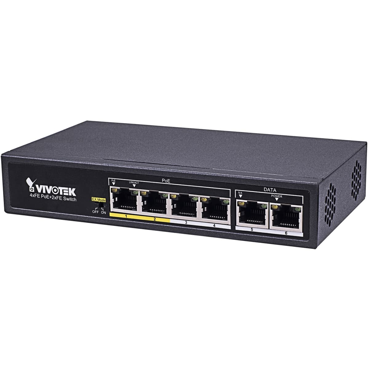 Комутатор VIVOTEK AW-FET-060C-065 Unmanaged 4xFE PoE + 2xFE UTP Switch Black (AW-FET-060C-065)