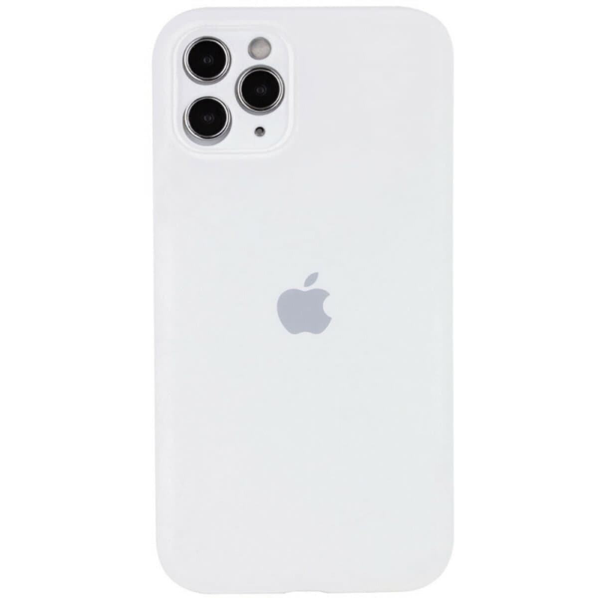 Защитный чехол-накладка Silicone Full Case AA Camera Protect для Apple iPhone 12 Pro Max White (FullAAi12PM-8)