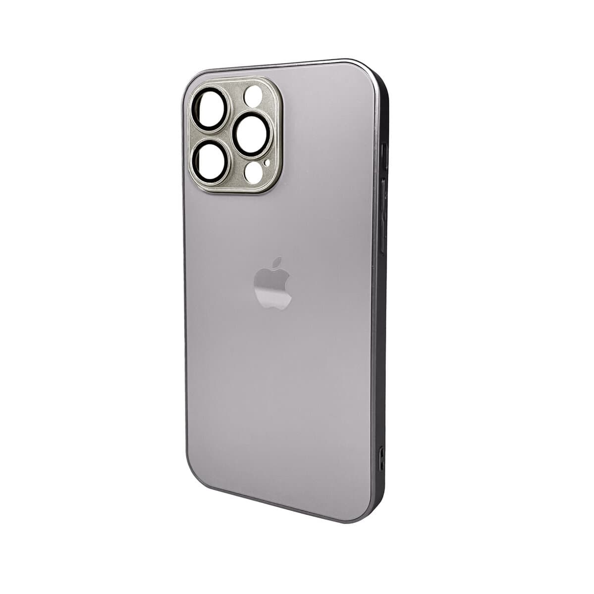 Защитный чехол-накладка AG Glass Matt Frame Color Logo для Apple iPhone 14 Pro Max Titanium Grey (AGMattFrameiP14PMGrey)