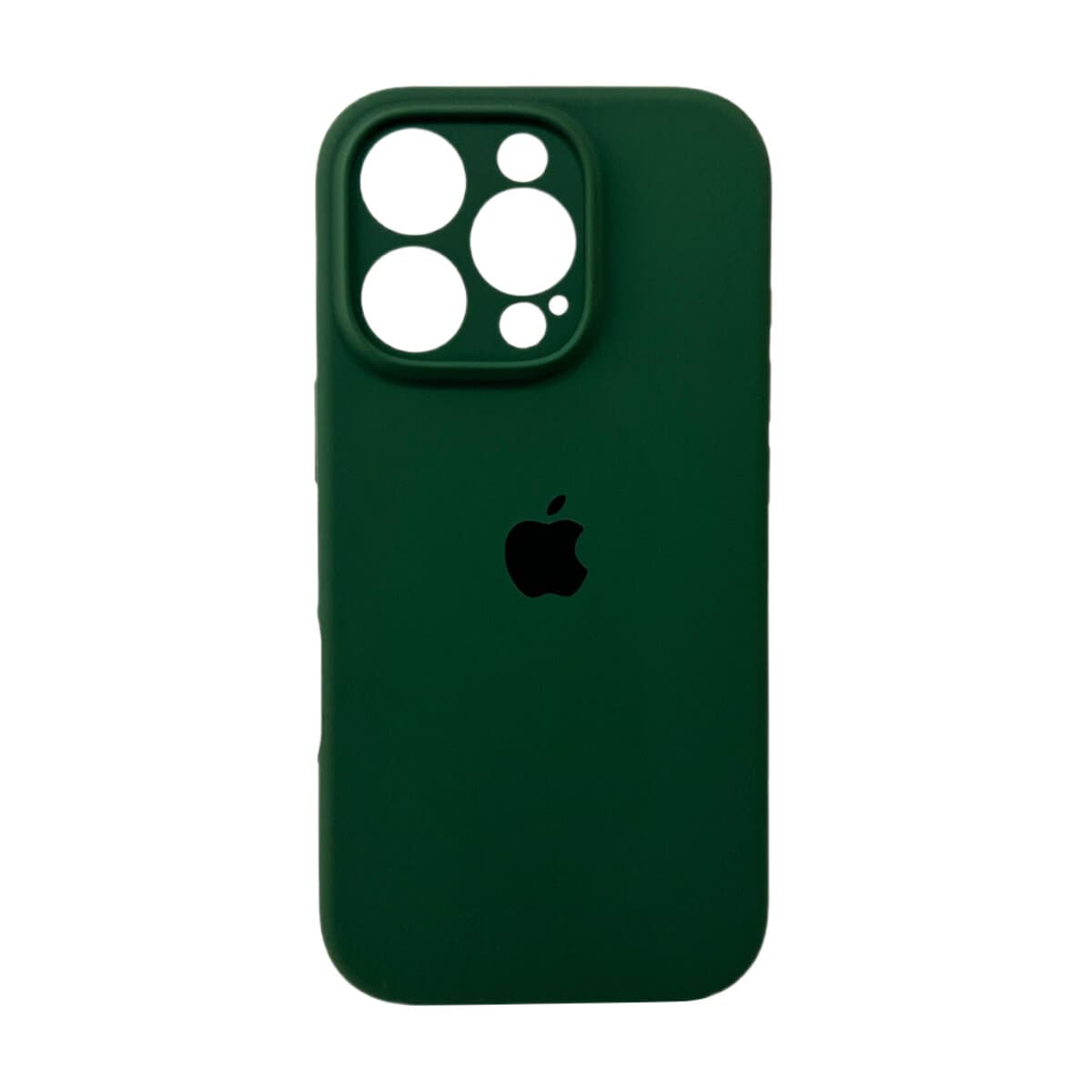 Захисний чохол-накладка Silicone Full Case AA Camera Protect для Apple iPhone 16 Pro Dark Green (FullAAi16P-31)