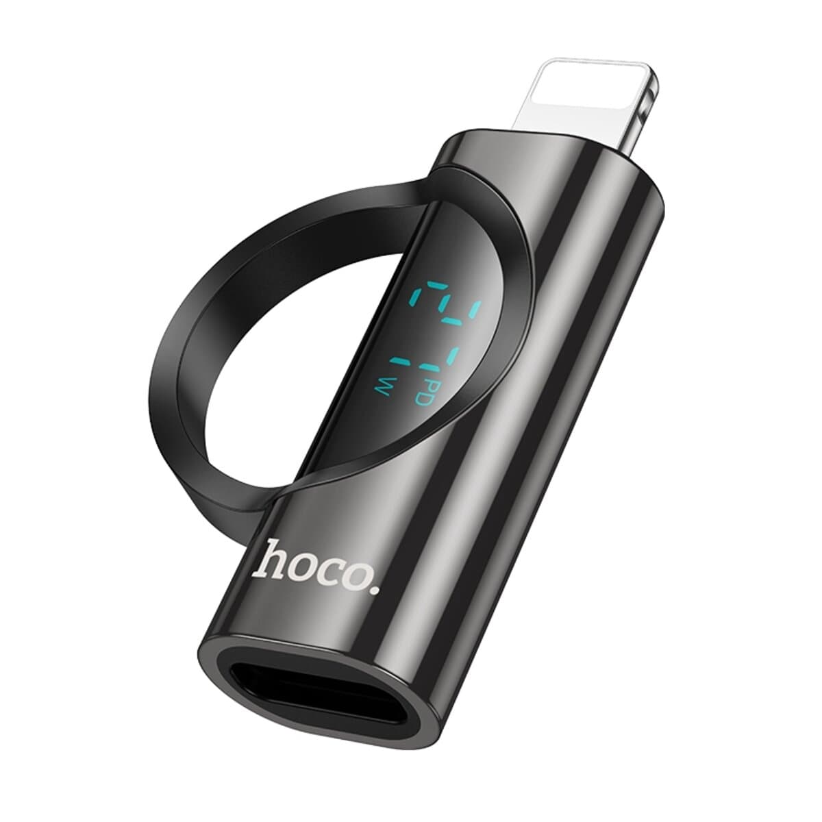 Адаптер- перехідник HOCO UA32B Lightning male to Type-C female display adapter Black
