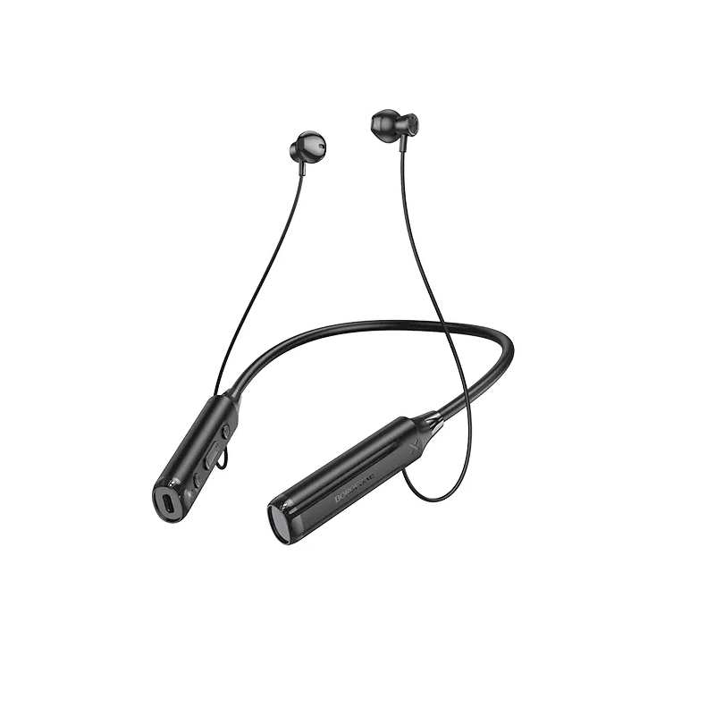 Беспроводные спортивные наушники BOROFONE BE64 Perfect neckband BT5.3 earphones 800mAh Black