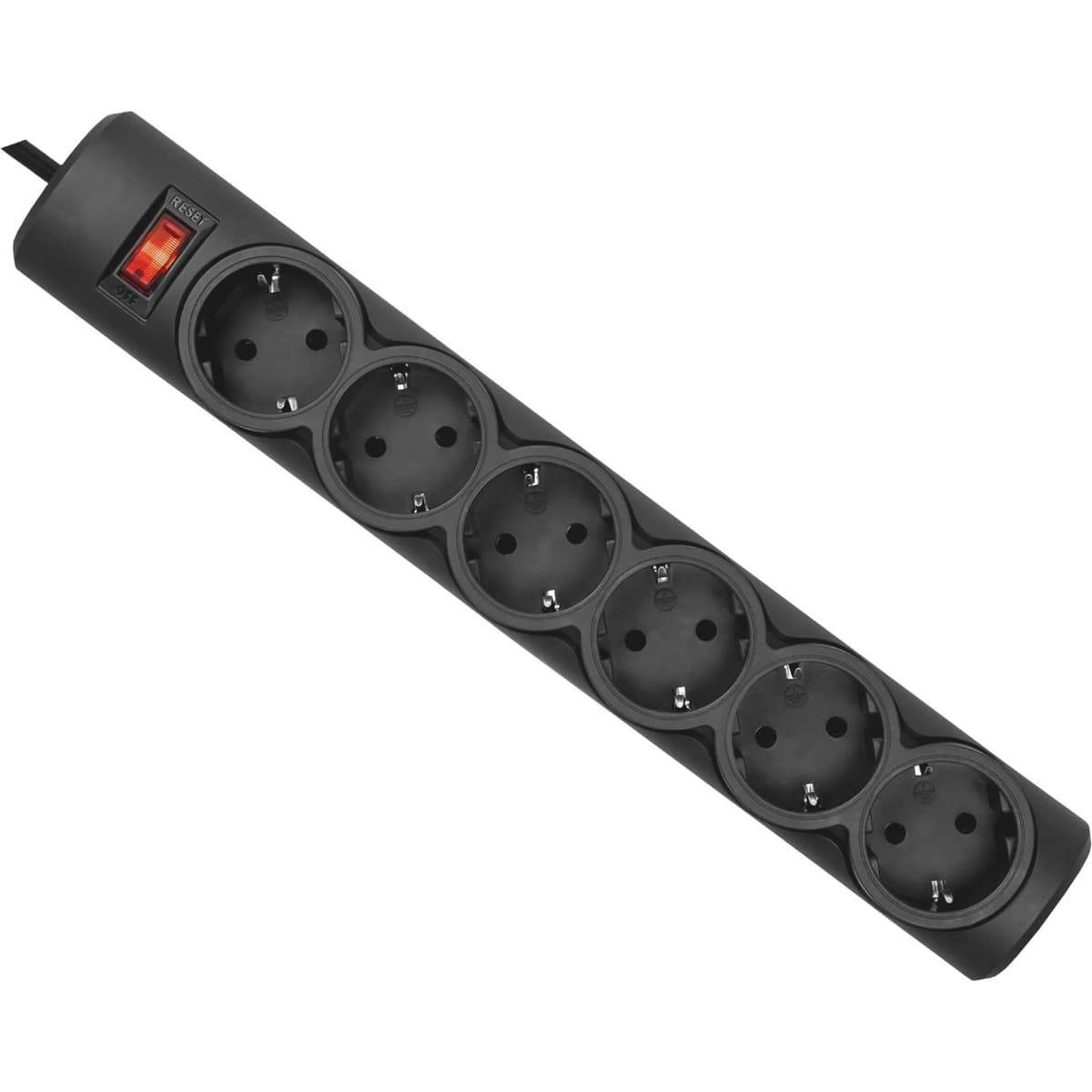 Мережевий фільтр подовжувач Power filtr 5м Defender DFS 155 6 розеток з вимикачем Black (994960)