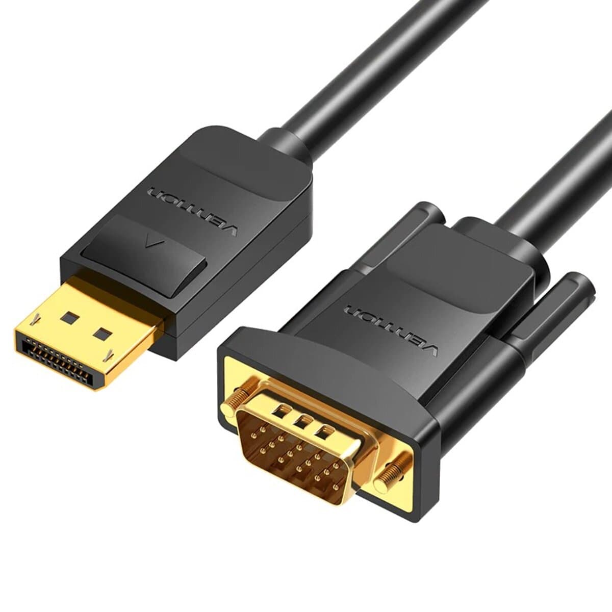 Кабель Vention DisplayPort to VGA Cable 2m 1080P 60Hz Black (HBLBH)