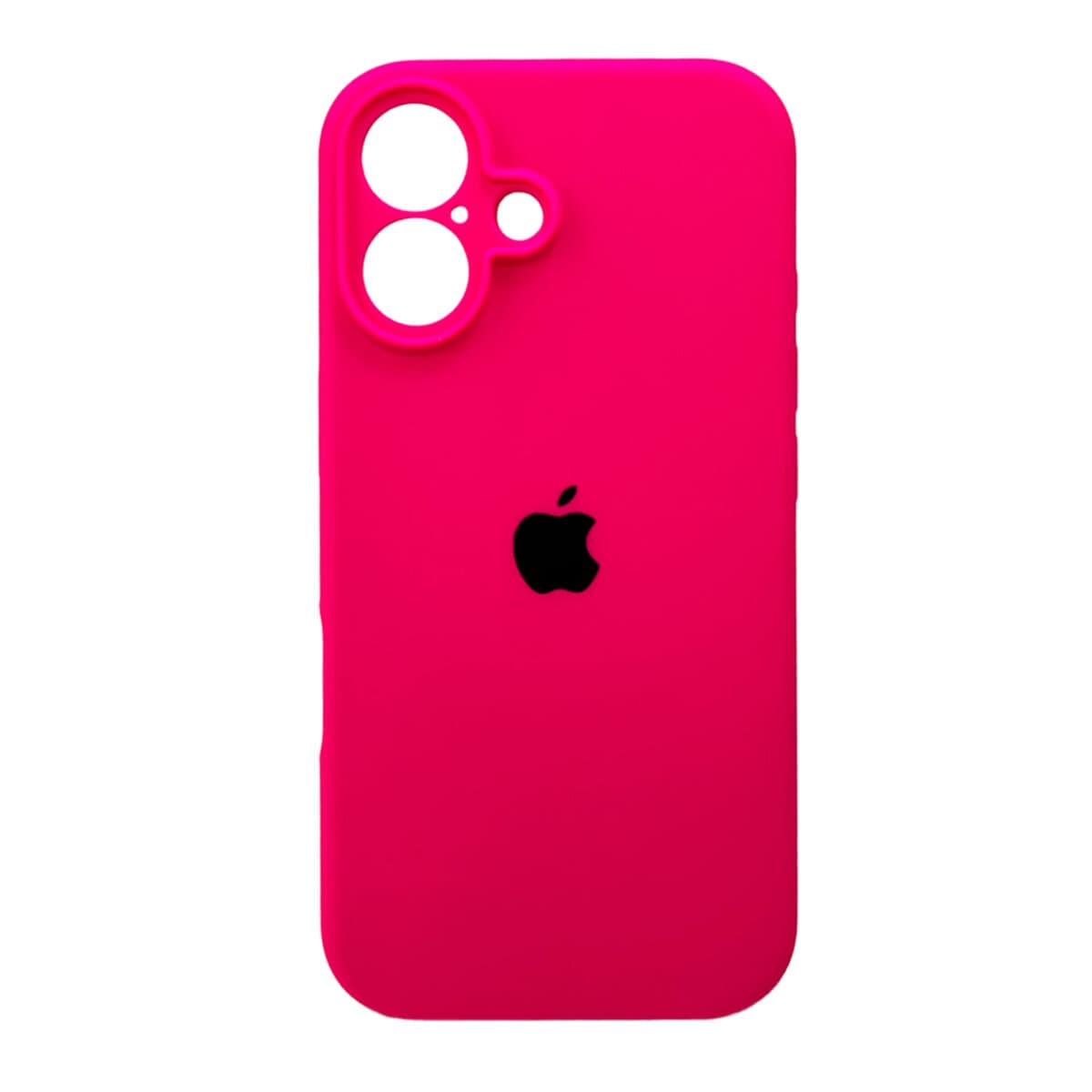 Защитный чехол-накладка Silicone Full Case AA Camera Protect для Apple iPhone 16 Shiny Pink (FullAAi16-23)