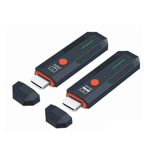 Беспроводной HDMI передатчик приемник видеосигнала TX RX до 50м для ПК ТВ Grey-Orange (902319)