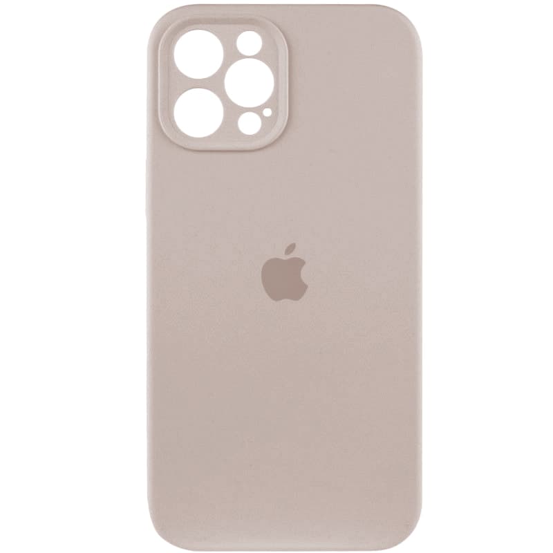 Захисний чохол-накладка Silicone Full Case AA Camera Protect для Apple iPhone 12 Pro Antique White (FullAAi12P-9)