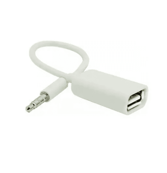 Перехідник адаптер S0482 USB to Jack 3.5mm M 4pin - USB AF White