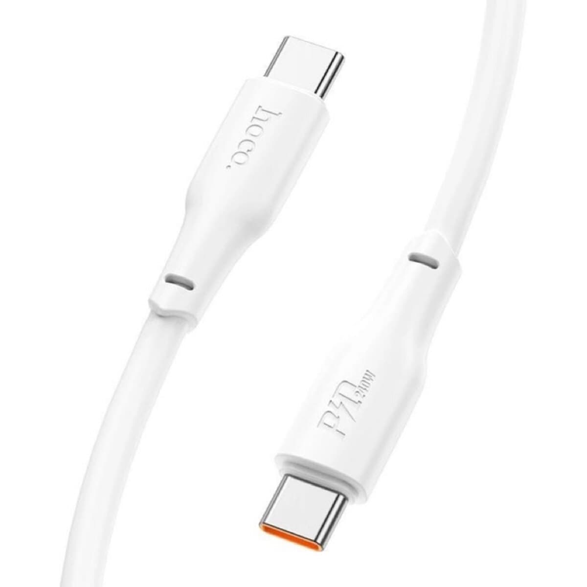 Кабель HOCO X93 Type-C to Type-C 100W 2м TPE connectors White