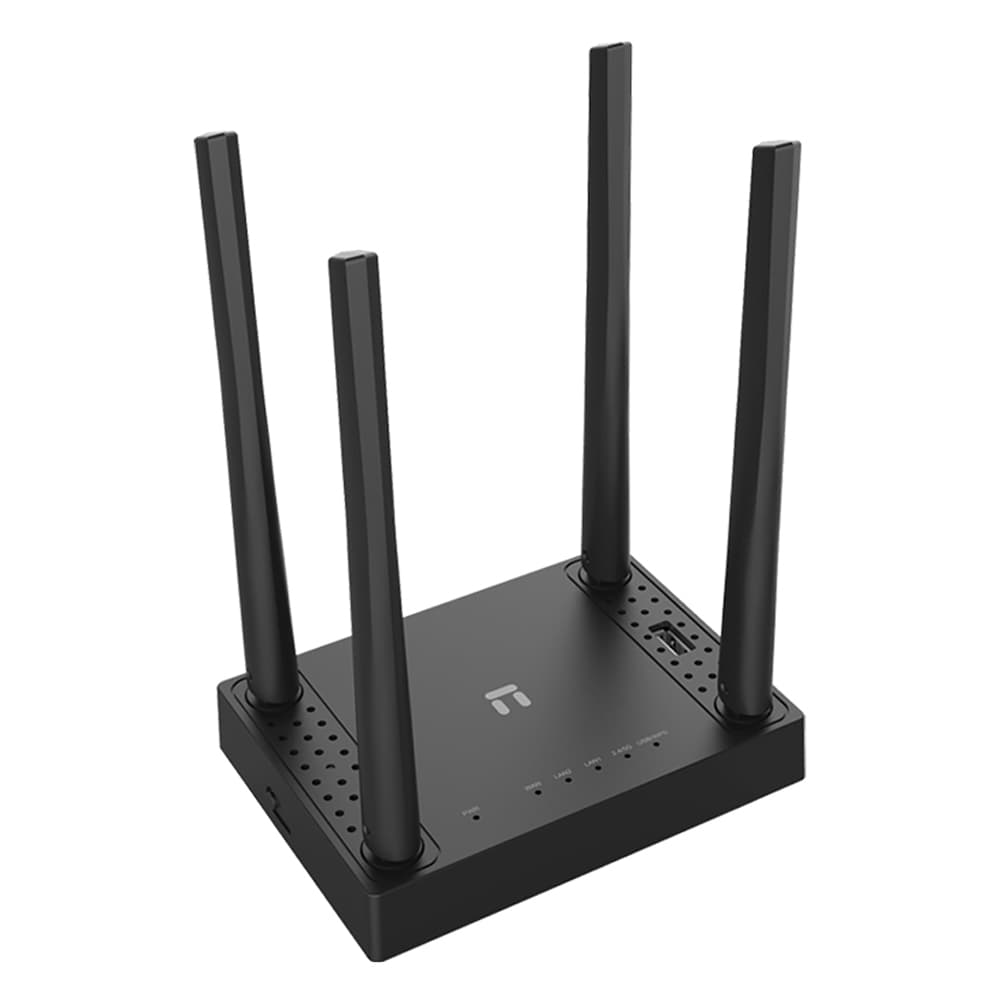 Маршрутизатор роутер WiFi Netis N5 AC1200 2xFE LAN 1xFE WAN 1xUSB 2.0 3G/4G 4 антени Black