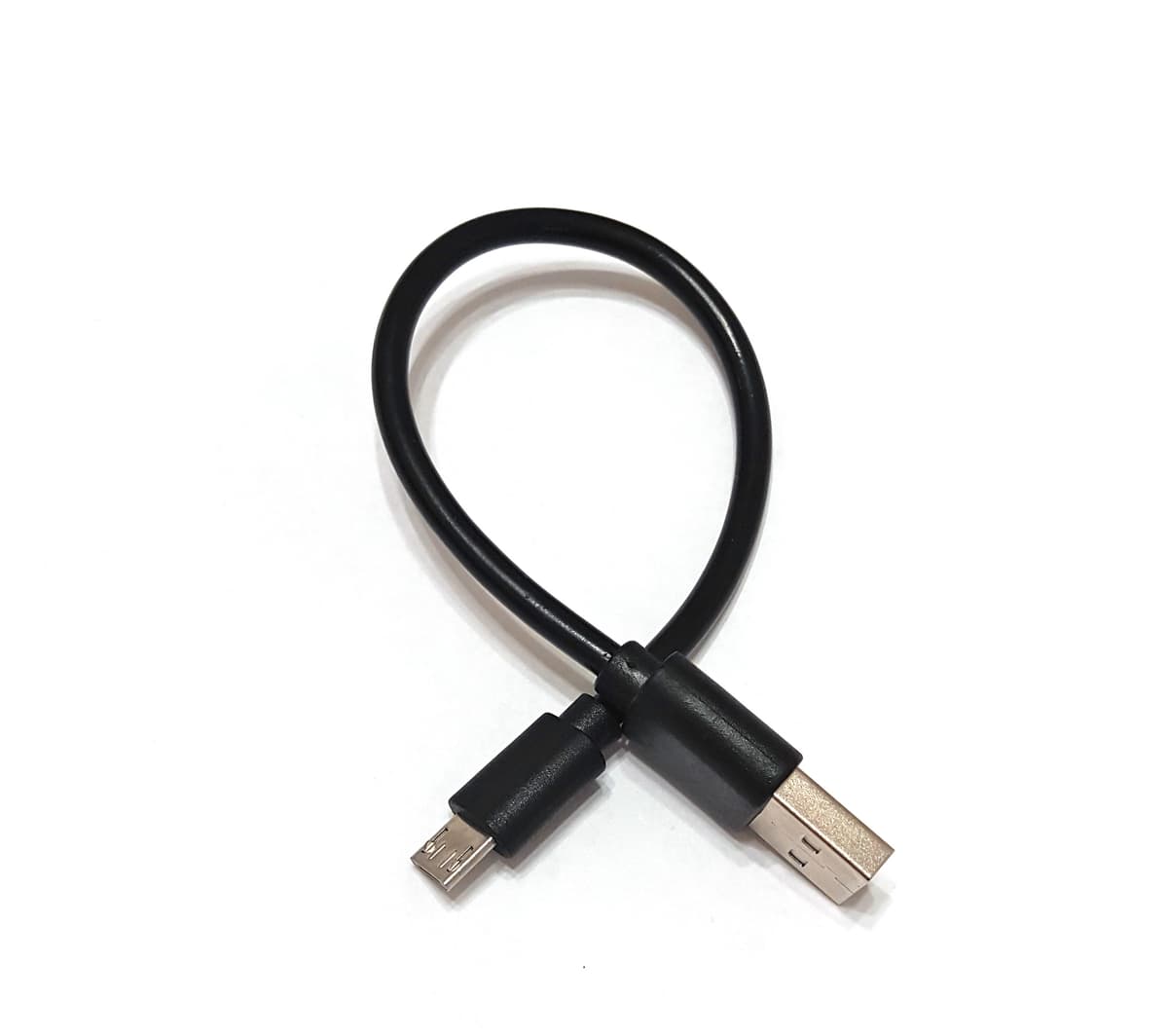Кабель для Power Bank USB2.0 AM - micro USB BM 2.4А 20см S0727 Black