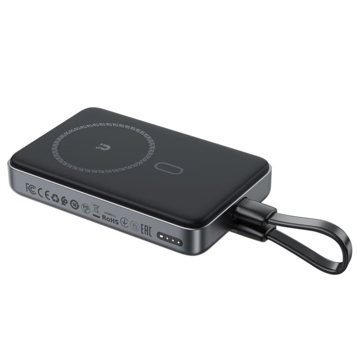 Powerbank павербанк УМБ з безпровідною зарядкою ACEFAST M10-10000 PD30W magnetic wireless charging with cable Black