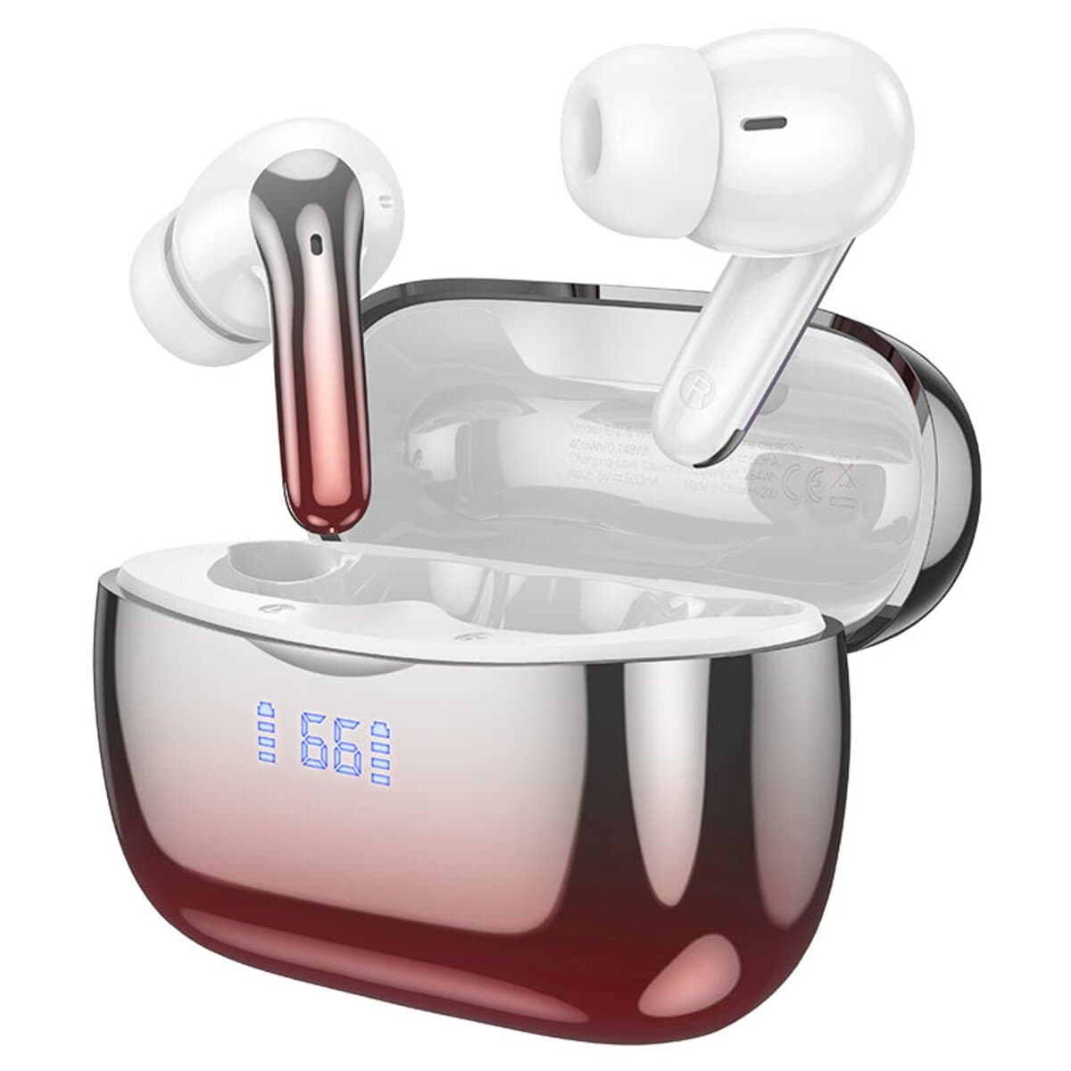 Бездротові навушники HOCO EQ16 Shine true wireless BT5.3 320 mAh Red glaze