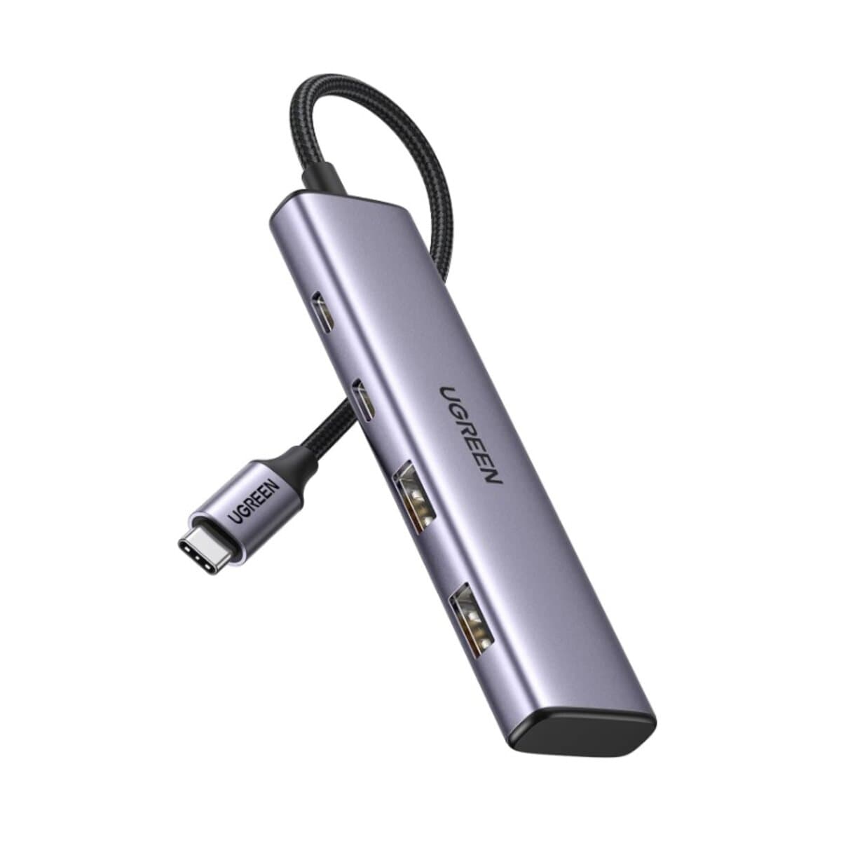 USB-Хаб UGREEN 4-Port Type-C to 2xUSB-A 3.0 2xType-C 3.0 Hub Space Grey (UGR-15395)