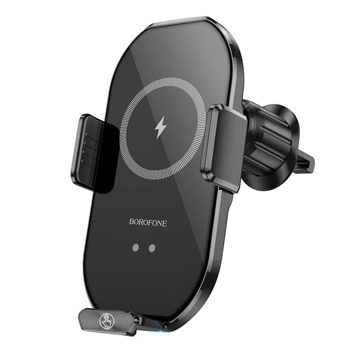 Тримач для телефону автотримач з БЗП BOROFONE BH205 Rusher infrared wireless fast charging car holder air outlet Black