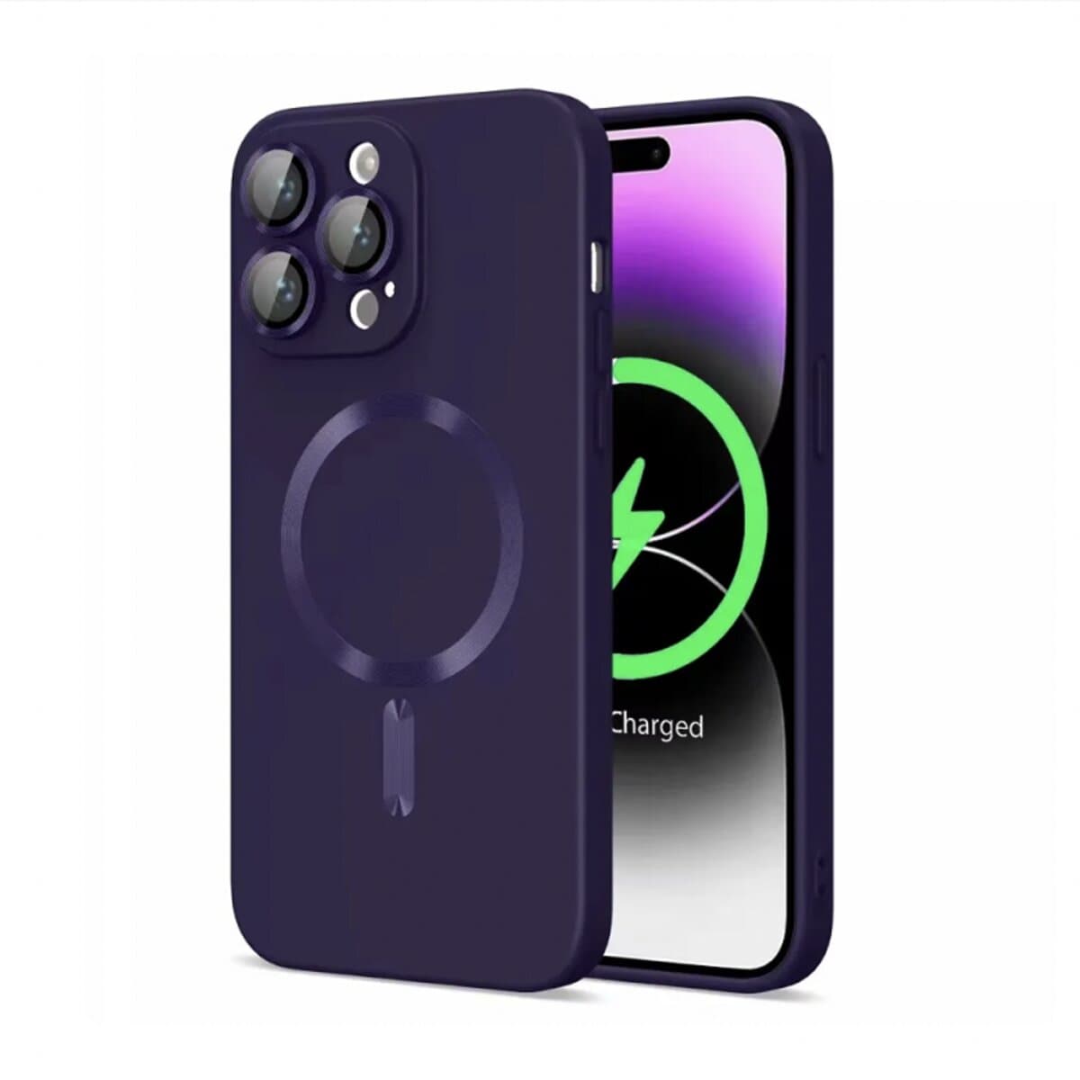 Защитный чехол-накладка Cosmic Frame MagSafe Color для Apple iPhone 14 Deep Purple (FrMgColiP14DeepPurple)