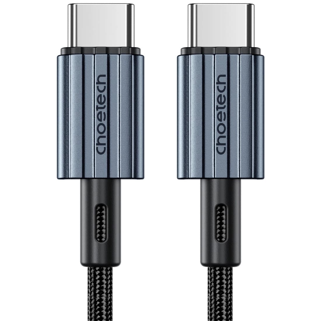 Кабель Choetech USB 2.0 Type-CM до Type-CM 1.2м 60W в обплетенні Black (XCC-1014)