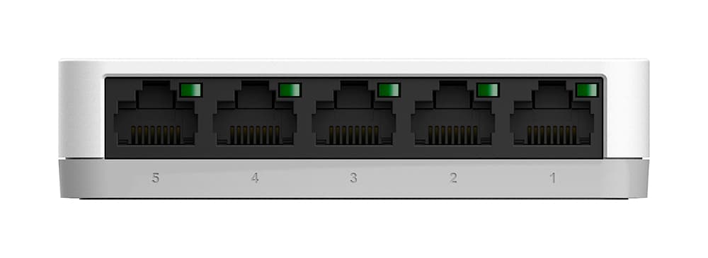 Комутатор D-Link DGS-1005A 5 портів Gigabit Metal White