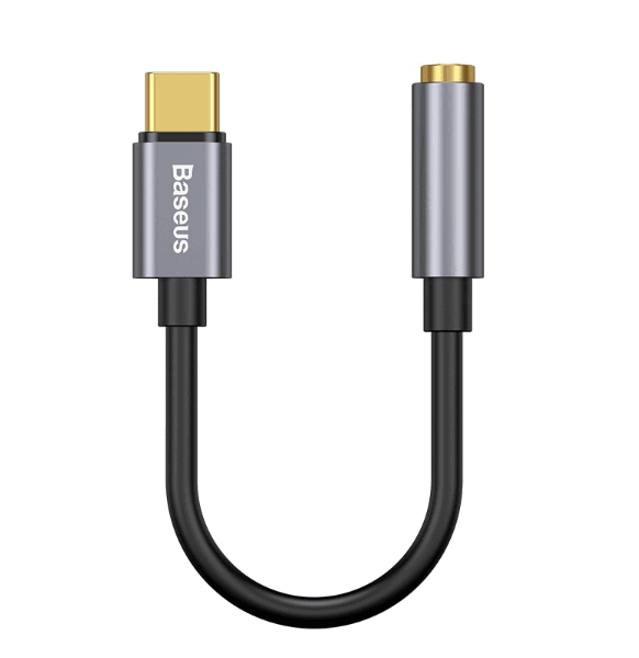 Кабель-перехідник Baseus L54 Type-C Male to 3.5mm Female Adapter Grey (CATL54-0G)