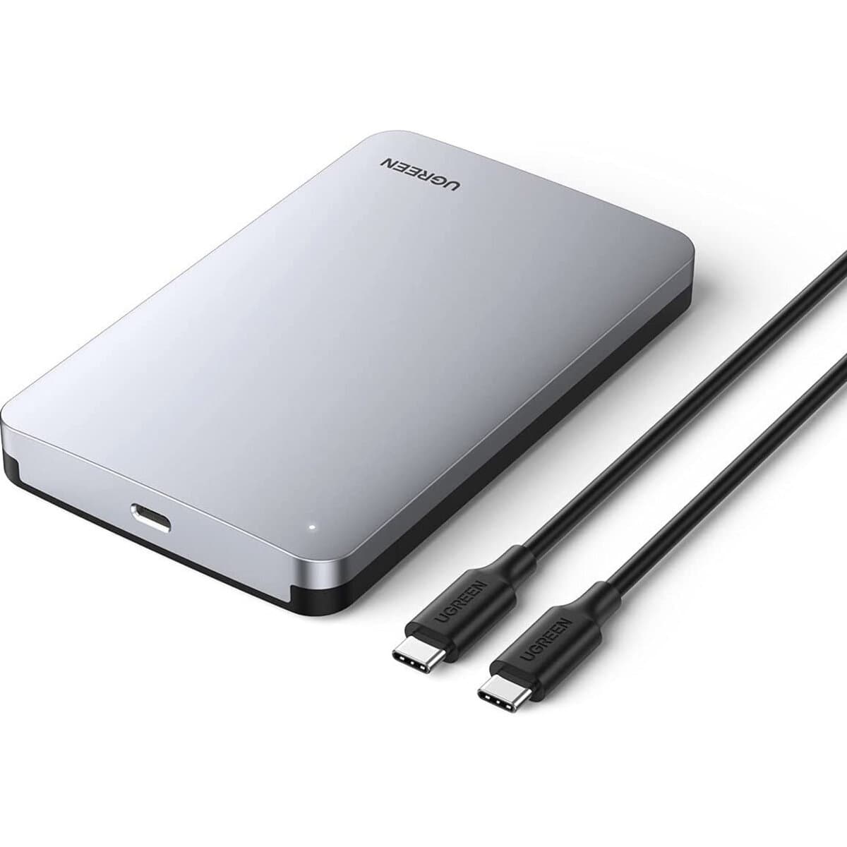 Внешний карман для HDD SSD UGREEN CM300 2.5-Inch SATA External Hard Drive Enclosure Grey (UGR-70499)