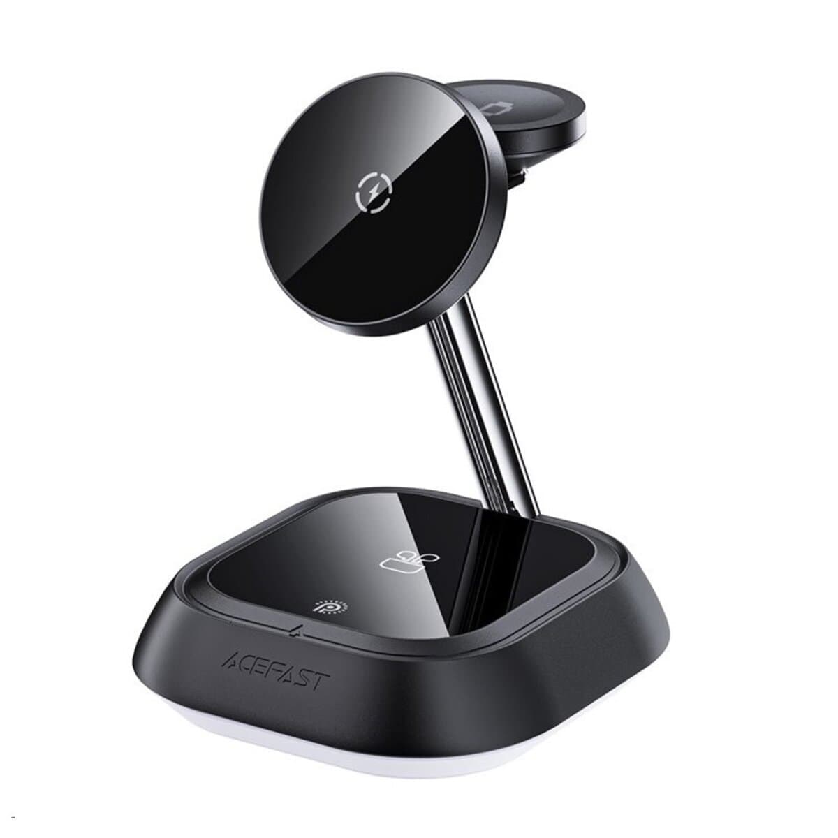 Бездротовий зарядний пристрій ACEFAST E16 Desktop 3-in-1 Wireless Charging Holder Black (AFE16B)
