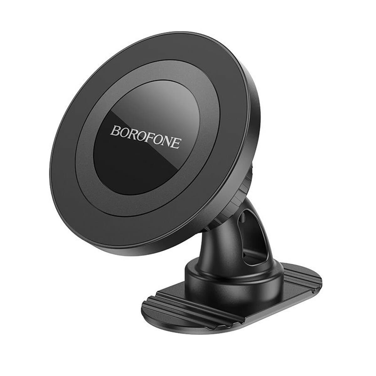Тримач для телефону автотримач BOROFONE BH91 Ring magnetic car holder center console Black (BH91B)