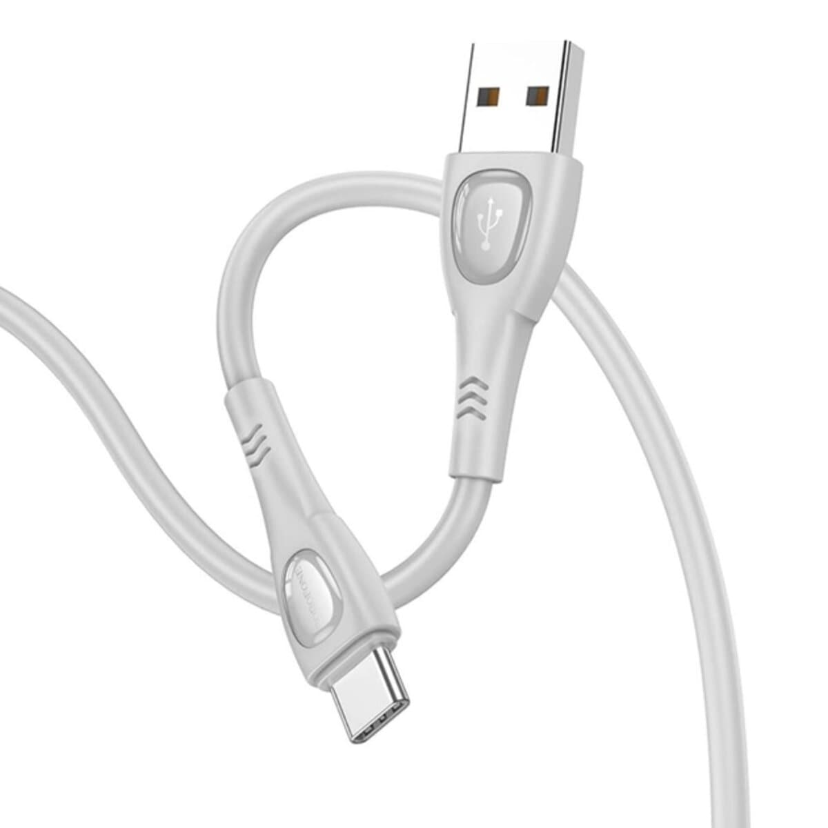 Кабель BOROFONE BX98 Type-C to Type-C Superior charging data cable 3A 1m Grey (BX98CG)