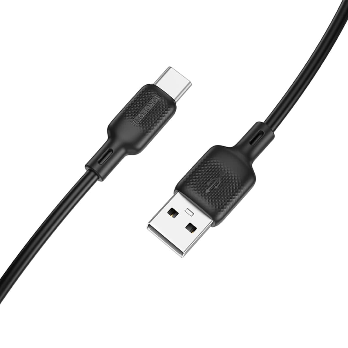 Кабель BOROFONE BX113 Lenny silicone charging data cable USB to Type-C 3m Black