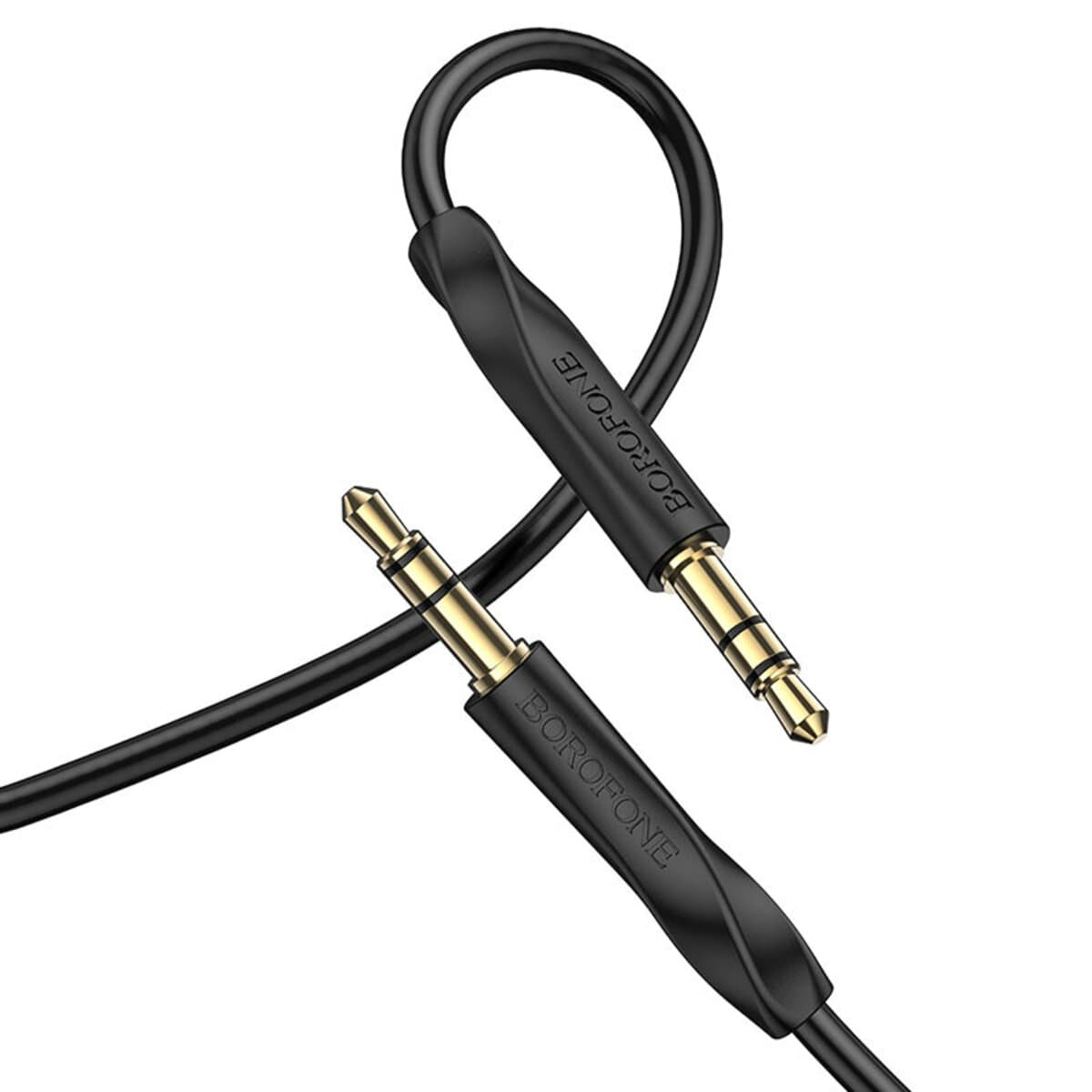 Аудіо кабель BOROFONE BL16 Clear sound AUX 3.5мм to AUX 3.5мм audio cable 1м Black (BL16B)