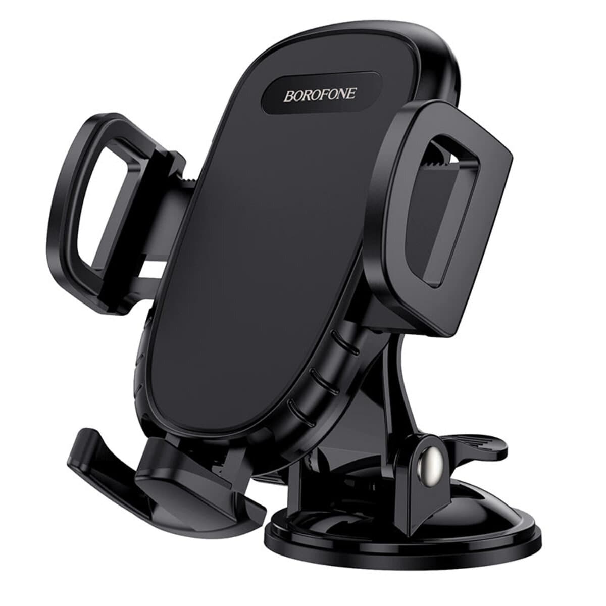 Тримач для телефону автотримач BOROFONE BH37 Route push type suction cup car holder Black (BH37B)