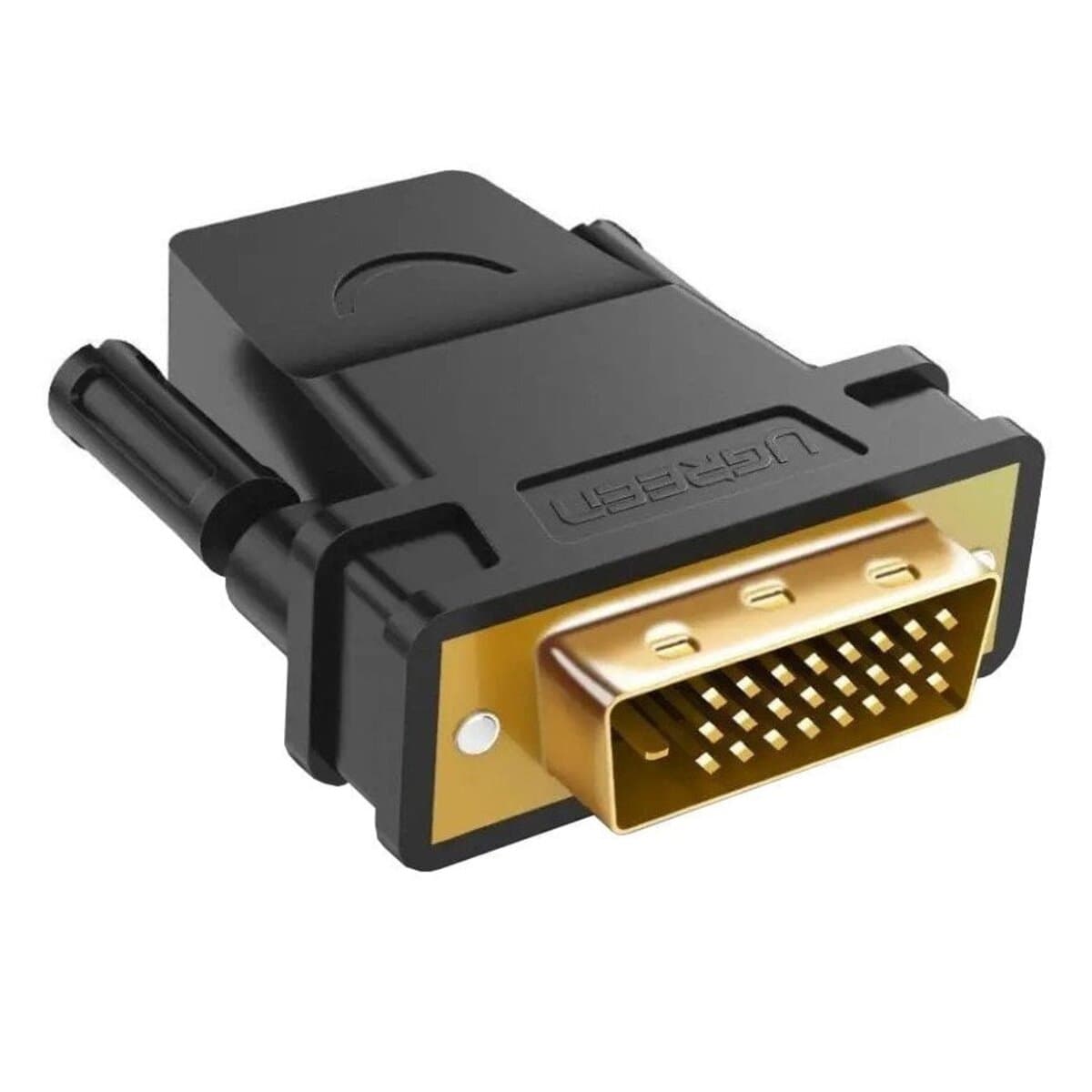 Переходник адаптер UGREEN 20124 DVI 24+1 Male to HDMI Female Adapter Black (UGR-20124)