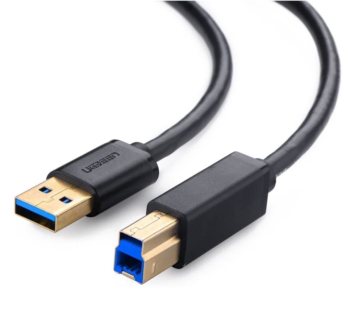Кабель для принтера UGREEN US210 USB 3.0 AM to BM Print Cable 2m Black (UGR-10372)