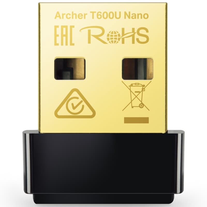 Wi-Fi адаптер TP-Link Archer T600U Nano AC600 USB2.0 nano Black (Archer T600U Nano)