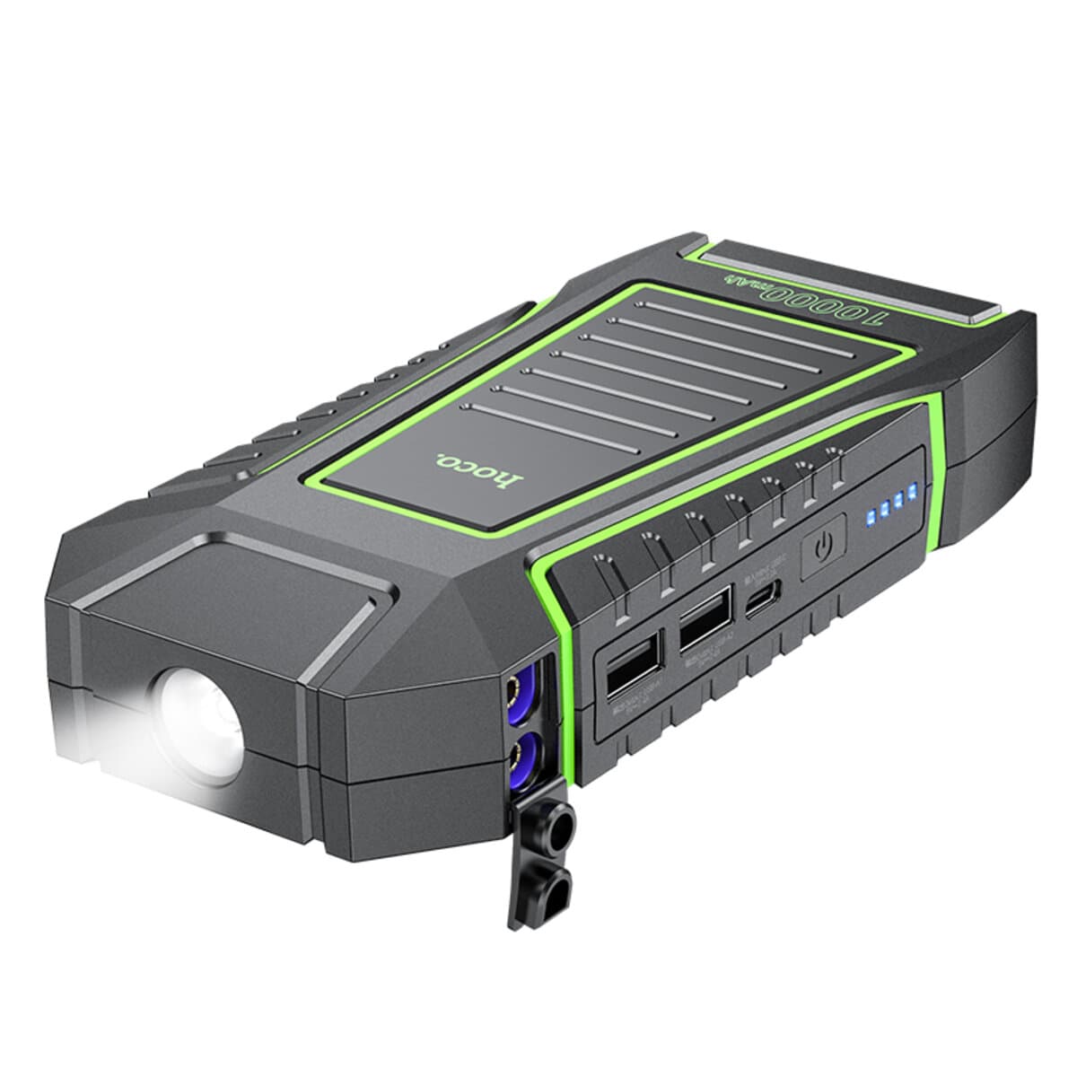 Автомобільний пуско-зарядний пристрій HOCO QS1 Spring car emergency start-up 600A 12V Power Bank 10000mAh Black
