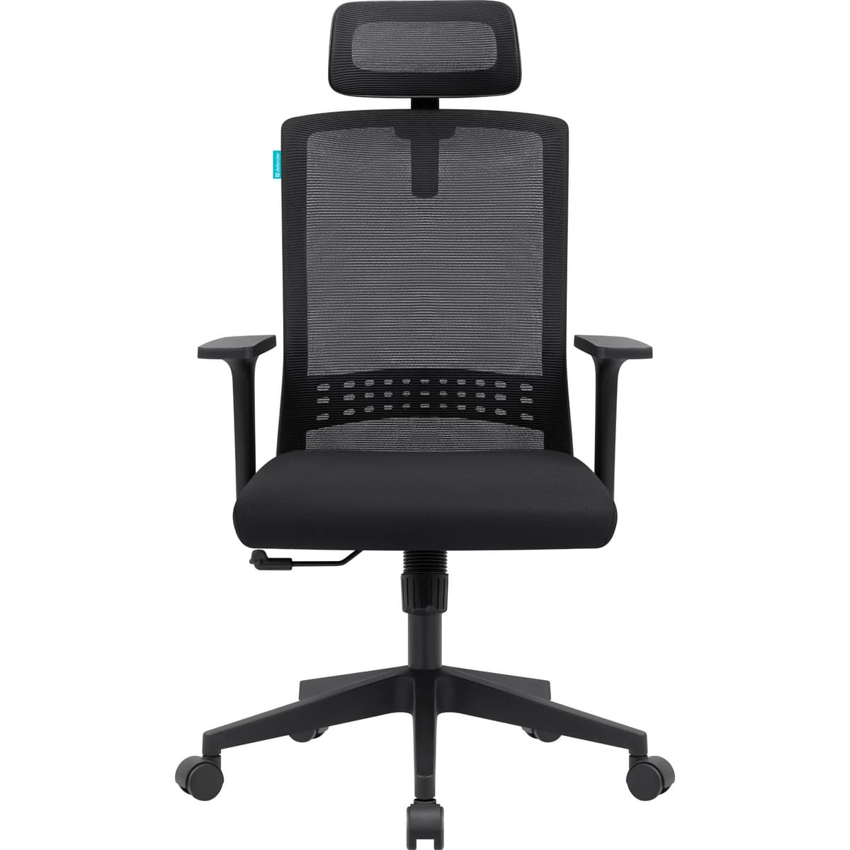 Крісло офісне Defender IKA сітка підголовник 3 клас до 120кг Black (64231)