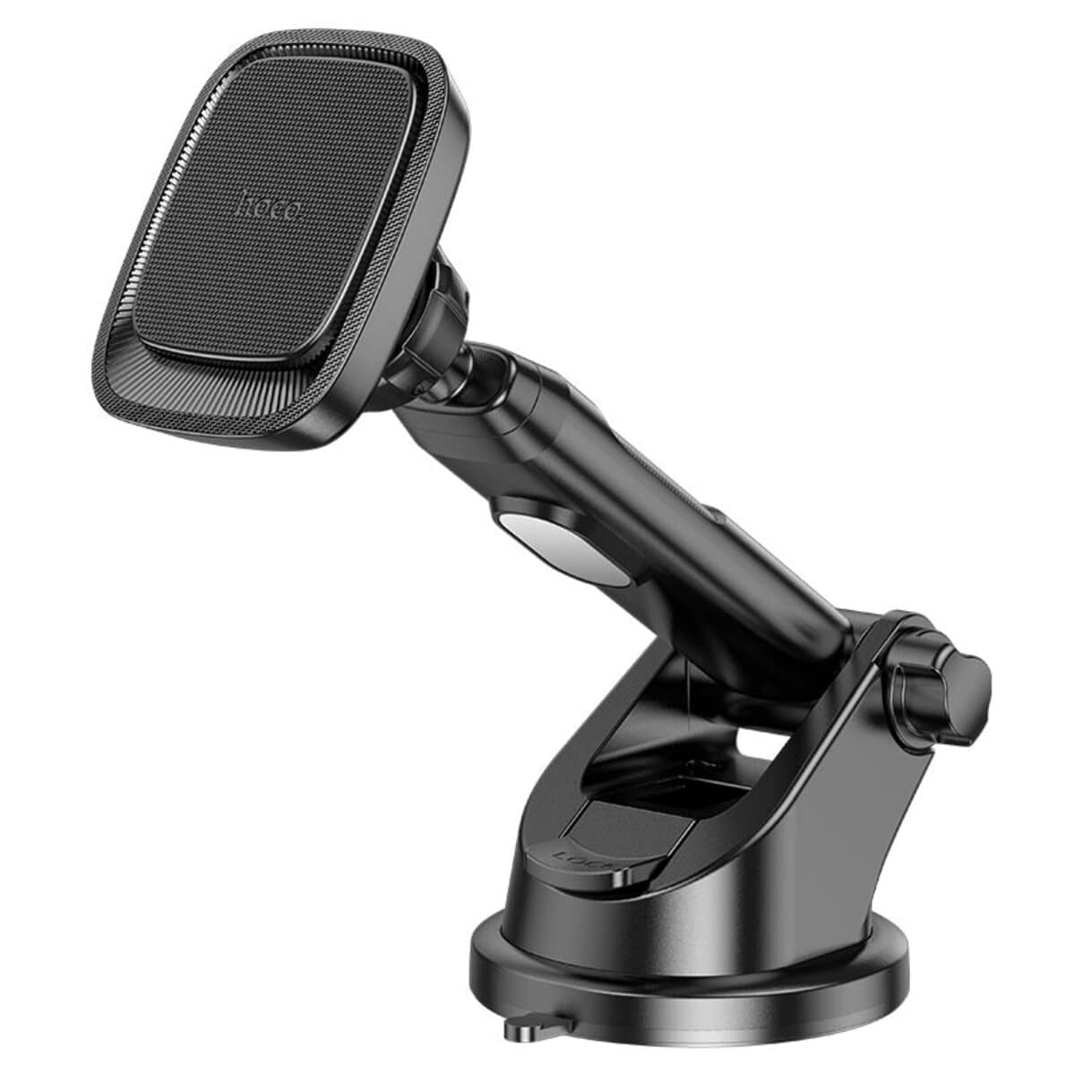 Автомобильный держатель автодержатель HOCO CA116 Blue Shark Center Console Magnetic Car Holder Black Metal Gray