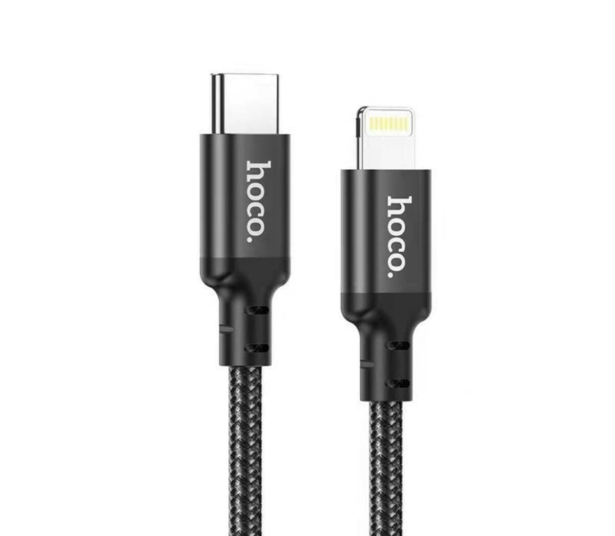 Кабель HOCO X14 Type-C to Lightning 3A 20W 2m nylon aluminum connectors Black