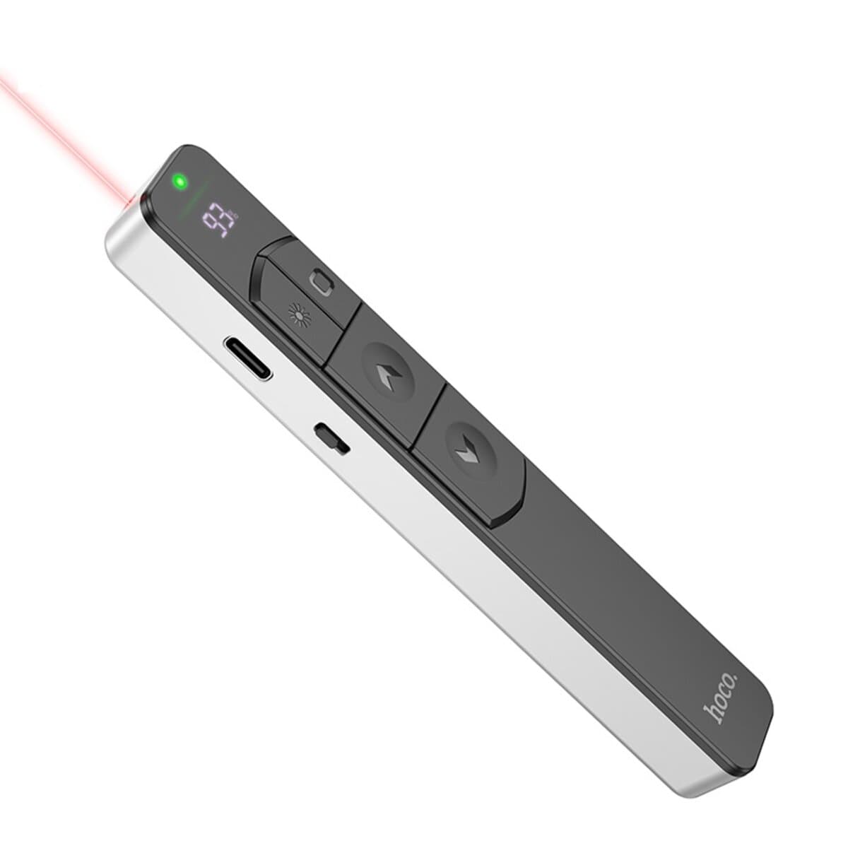 Лазерна указка презентатор HOCO GM202 Smart PPT page turning pen 2.4G 1xAAA Silver