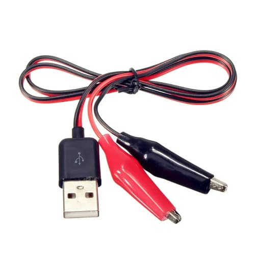 Кабель перехідник USB Type-A на затискачі крокодили 60см (1102598)