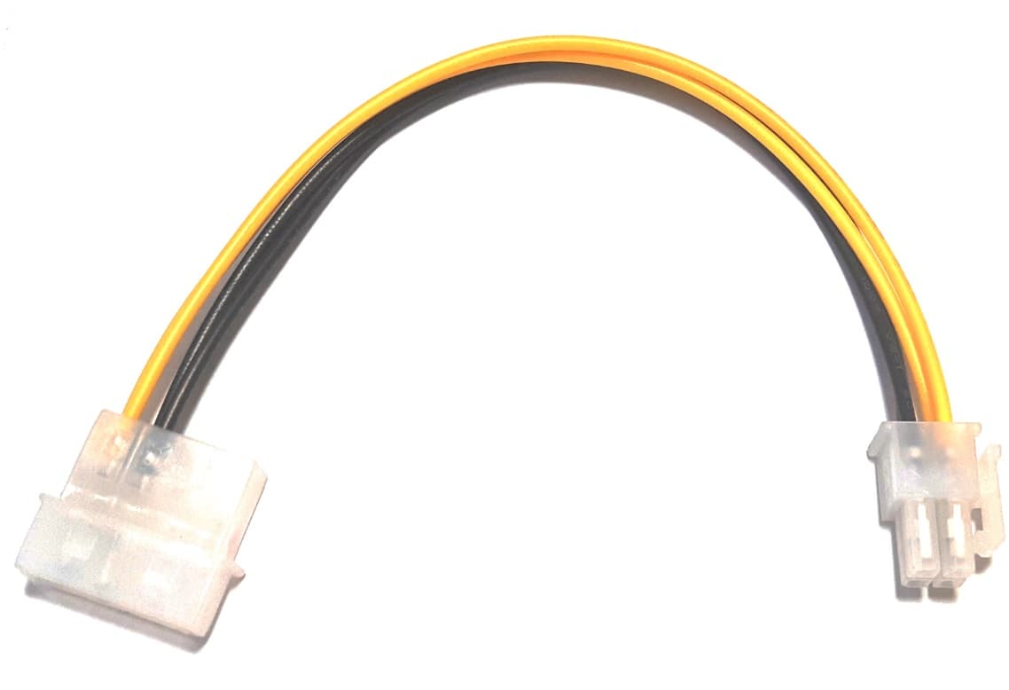 Кабель питания для процессора S0719 Molex M - 4 pin F 20см
