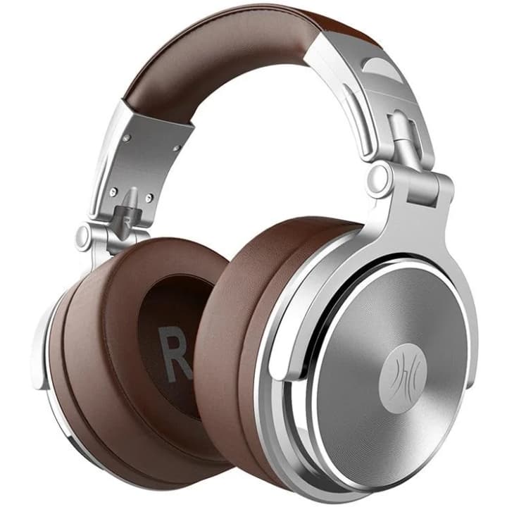 Провідні навушники OneOdio Pro 30 3,5 мм/6,35 мм 1,2 м Silver-Brown (Pro 30 Silver)