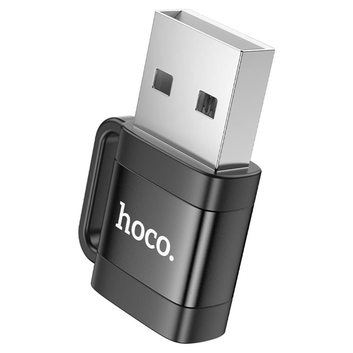 Перехідник адаптер HOCO UA31D USB male to Type-C female USB2.0 adapter Black