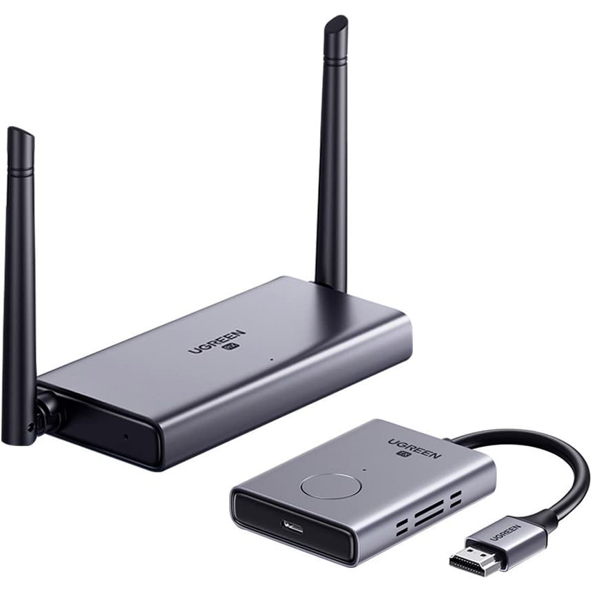 Беспроводной HDMI передатчик приемник видеосигнала UGREEN CM506 Wireless HDMI Extender 50m Grey (UGR-50633A)