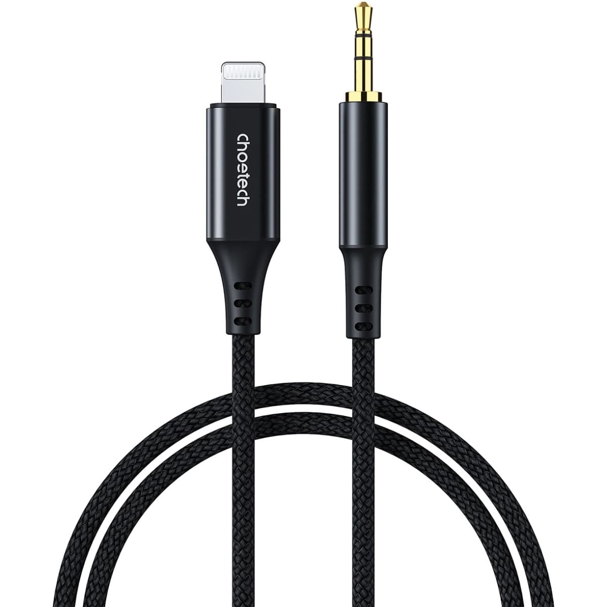 Аудіокабель Choetech AUX Audio Lightning to TRS 3.5мм M/M 2м Black (AUX009)